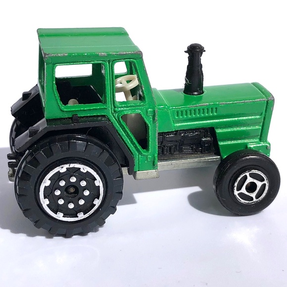 Majorette Mini Tractor 208 green diecast vintage 1990s France 1:65 farm vehicle - Picture 8 of 15